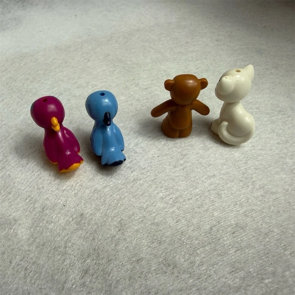 LEGO Friends City Animal Figure Lot of 4 Teddy Bear‎ Cat Blue & Pink Bird
